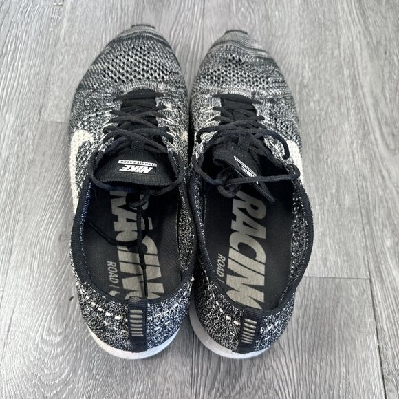 Nike Mens Flyknit Racer 526628-012 Gray Running Shoes Sneakers Size 10.5 Oreo main image 8